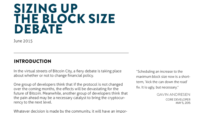 blocksize debatte analysiert