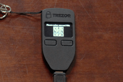 Bitcoin trezor hardware wallet test (11a)