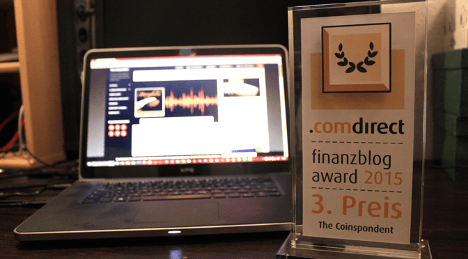 The Coinspondent comdirect award 2015