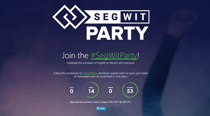 Bitcoin feiert die SegWit-Party